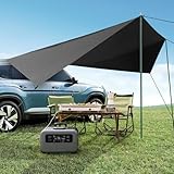 Trsaow Universal Zelt Auto für jedes Fahrzeug Zelt Car Markise Camping Großer SUV Markisen Universal Zelt Sonnenunterkunft für Wohnmobile, Autos