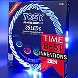 TOSY Flying Disc – 36 einfarbige LEDs, hell, Smart-Modi, Outdoor-Spielzeug für Kinder & Erwachsene, Auto-Aufleuchten, wiederaufladbar, wasserdicht, 175 g