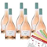JP.Chenet 0,0% Rosé, alkoholfrei, sortenreines Weinpaket + VINOX Winecards (6x0,75l)