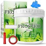 Milchglasfarbe, Fenster Sichtschutz - 500g Sichtschutz Farbe für Fenster mit Werkzeug, Wasserbasierte Milchglas Sichtschutzfolie Farbe, Blickdicht Fenster Sichtschutz Farbe für Zuhause Büro Matt