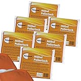 Renuwell 6 x Möbel Poliertuch 4er Pack für lackierte und offenporige Möbel Spar-Set