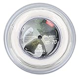 Buachois Badmintonschlägersaite, 200 M, Hochelastische Badmintonsaite, 0,7 Mm Haltbarkeit, Badmintonschnur Für Badmintonschläger, Federbälle(Weiss)