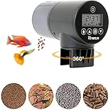 Sneta Futterautomat Aquarium, Fischfutterautomat Automatischer 200ml Große Kapazität Mit USB-Ladekabel Und LCD Display Geeignet Für Aquarium, Fischtank Und Schildkrötentank