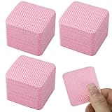 300 Stück Nagellackentferner Pads, Fusselfreie Nägel Wattepads für Nägel Nagellackentferner Lint Free Nail Wipes Cleaner Gelnägel - Rosa