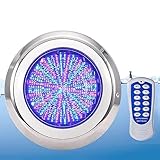 LED-Unterwasser-Teichbeleuchtung – tauchbare LED-Brunnenleuchte, 12-V-Unterwasser-Poolbeleuchtung, IP68 wasserdichter Teichstrahler, RGB-Farbwechsel-Tauch-LED-Lampe, mit ferngesteuerten Strahlern(45W)
