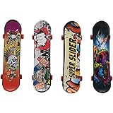 Celabie Mini 4er Pack Griffbrett für Truck Skateboard Spielzeug Geschenk Kinder Kinder Geschenk 95mm
