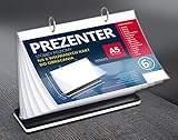 FALAMBI Tischaufsteller, Tischflipchart, mehrfach Werbeaufsteller, DIN A5, Acryl beidseitig nutzbar, 4 Hüllen für bis zu 8 Seiten