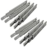 SOTECH 4 Paar (8 Stück) Vollauszüge KV1-45-H45-L550-NF 550 mm (eingeschoben) Teleskopauszug kugelgelagert Tragkraft 45 Kg