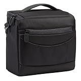 RivaCase Polyester voller Größe Professional Schultertasche für Digital SLR Kamera – Schwarz