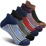 Gonii Herren Laufsocken, sportlich, dick gepolstert, niedrig geschnitten, 5 Paar, 5 Paar, mehrfarbig, 37.5-41.5 EU