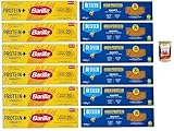 Pasta High protein Testpaket, De Cecco und Barilla Spaghetti, Italienische Hartweizennudeln, 12 Packungen à 400g, Pasta aus 100% italienischem Hartweizen, + Italian Gourmet polpa 400g