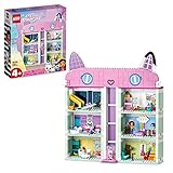 Lego 10788 Gabby's Dollhouse Spielzeug-Set, 8 Zimmer & 4 Etagen Gabbys Puppenhaus Spielzeug mit Pandi, Meerkatz, Kuchi Figuren und Zubehör, Geschenk für Mädchen ab 4 Jahren, Jungen und Kinder