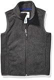 Amazon Essentials Jungen Polarfleeceweste, Dunkelgrau Meliert, 4 Jahre