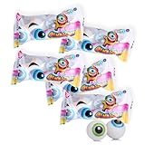 ZED Glubscher Kaugummis 5x 2er Pack – Fruchtige Kaugummis mit flüssigem Kern (Gesamt 85g) – Gruseliges Augapfel-Design – Ideal für Halloween, Candy Bars, Kindergeburtstag, Partytüten und als Mitgebsel