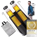 GOODS+GADGETS Der Kulthit - Duo Bierrucksack Doppel Bier Rucksack Biergiraffe Getränkerucksack 2 x 3 Liter Kapazität