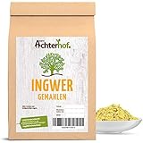 Ingwer (1kg) Ingwerpulver vom-Achterhof Ingwerwurzel gemahlen auch für Ingwertee
