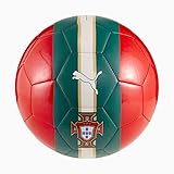 Puma FPF Portugal Fan Ball rot grün Fußball portugiesische Nationalmannschaft, Größe:5