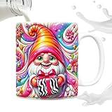 Generico Romantische Kaffeetasse, St. Tasse | Porzellan-Becher - Wasserbecher mit Wichtelmotiv von St. | Multifunktionale Tasse für Tee, Milch, heiße Schokolade