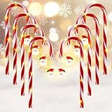 Sporgo 8 Stück Zuckerstangen Lichterketten Weihnachtsweg: Zuckerstangen Beleuchtet Weihnachtsdeko, 8 Modi Zuckerstangen Weihnachtsbeleuchtung Außen Beleuchtet Christmas Decorations
