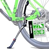 RBRL Fahrradständer Aluminiumlegierung, Seitenständer Fahrrad Universal für 26-29 Zoll, Stabil Fahrradständer für Mountainbike/Rennrad/MTB, Höhenverstellbar mit rutschfestem Gummifuß