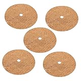 IWOWHERO Kokosnussbaum Rindenmulch Ringe Pflanzenschutzmatte Für Blumentöpfe Gemü Und Sukkulenten Mulchring Schutz Für Pflanzen