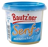 Bautzner Bautz'ner Senf mittelscharf 200 ml Becher