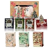 Christmas Tea,weihnachtstee,Tee Geschenkset,Tee Geschenkset,Weihnachtsgeschenke,Jasmintee,Grapefruit Jasmintee,Grüner Trauben Oolong Tee,Tee weihnachten,Weihnachtsmütze Geschenkbox,Weihnachtskarte