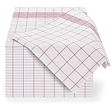 Blumtal Premium Geschirrtücher 10er Set 50x70cm - Küchentücher Baumwolle - OEKO-TEX zertifizierte Geschirrhandtücher - Abtrockentücher Küche - Geschirrtücher rot - waschbar bis 95°C - Handtücher Küche