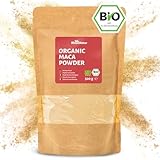 RheinNatur Bio Maca Pulver 500 g - 100% Bio Macapulver - Reich an Mineralstoffen, Vitaminen & Antioxidantien - Ideal für Smoothies, Getränke, Müsli & mehr