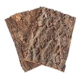 Garneck Korkrinde Rückwand Für Terrarium 30 * 20cm - 2 Stück - Natürliche Baumrindenoptik Ideale Kletterfläche Für Reptilien Wie Gecko Bartagame Und Schildkröten