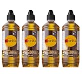 4 x 750 ml Moritz Bio Lampenöl Citronella für Fackeln Öllampen Sturmlaternen Wandfackeln