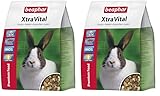 XtraVital Kaninchen Futter | Ausgewogenes Kaninchenfutter | Mit zahnpflegenden Eigenschaften | Geringer Fettgehalt | Mit Echinacea & Alfalfa | 2,5 kg (Packung mit 2)