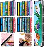 Piucrty Mitgebsel Kindergeburtstag Mundharmonika Kinder 24Pcs Gastgeschenke Harmonica Tombola Preise Give Aways Harmonika Kleinigkeiten Party Beschäftigung Pinata Füllung Kleine Geschenke Schule
