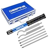 DEEFIINE Drechseleisen Set mit Hartmetall-Schneidplatten, verstellbare Drechselmesser, Drechselwerkzeug-Satz für Holz(7PCS)