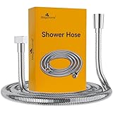 Magichome Duschschlauch 1,5m aus Edelstahl Brauseschlauch mit Standard Anschluss Duschbrausenschlauch mit Verdrehschutz Flexibler Duschschlauch, Chrom-Silber