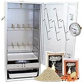 Angel Berger Premium Räucherofen hochwertiger Räucherschrank mit viel Räucherzubehör Smoker (Angel Berger Premium Räucherofen mit Elektroheizung 2300W)