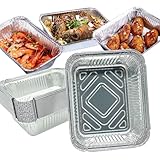 Aluschalen Grill,25pcs Aluminium Tropfschalen,Fettauffangschale für Gasgrills,Aluschale Auflaufform,Grillschalen 400ml,Fettauffangschalen Gasgrill für Backen Braten,Hitzebeständig Auffangwannen