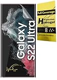 WardSan Displayschutzfolie Hydrogel 3D für Samsung Galaxy S22 Ultra 5G | 3D Rundumschutz | transparent unsichtbar | kompatibel mit Schutzhüllen, Schutzhülle, weiches TPU | Displayschutz