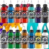 DLD Dazzling Vivid Color Tattoo Tinte Kit Professionelle 14 Flaschen (1oz pro) Tattoo Kit EU Standard Pigmente 30ml Tattoo Supplies