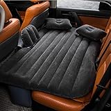 Vinteky Luftmatratze, Aufblasbare Auto Matratze Autobett mit elektrische Luftpumpe, Bewegliche Dickere Automatraze für Kofferraum & SUV, Camping/Reisen/Outdoor, 140cm x 90cm x 45cm, Schwarz