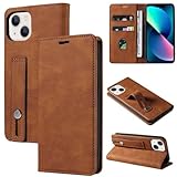 GoodcAcy Handyhülle für Samsung Galaxy S7 Edge Hülle, Klapphülle Premium Lederhülle Klappbar Flip Case Tasche Magnet Kartenfach Standfunktion Klapphülle Schutzhülle, braun
