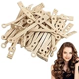 100 Stück Dauerwellen Wickler,Papilotten Grosse Locken,Wiederverwendbares Dauerwellen Wickler Groß,für Alle Haartypen Geeignet,Mäßige Dicke,Gute Elastizität