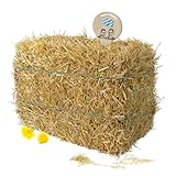 Gebrüder Goller - 10kg Strohballen - für Kaninchen, Meerschweinchen, Hamster und Hasen, auch geeignet als Deko-Stroh, Ballen Direkt aus Bayern