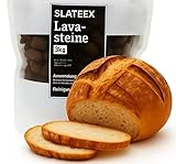SLATEEX® Lavasteine 3 kg – Natürliche Lavasteine für Gasgrill, Elektrogrill & Backofen – Ideal zum Brotbacken & Grillen – Wiederverwendbar im wiederverschließbaren Beutel