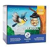 Plantura Meisenknödel mit Insektenfett, ohne Netz, Wildvogelfutter, 45 Stück