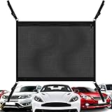 dzqad Fahrzeugdach Ladungsnetz,Doppelschichtiges Dachnetz Für Fahrzeuginnenraum - Reisezubehör Organizer Netz Tasche Für Limousine LKW Pickup Anhänger