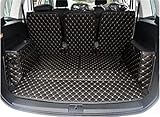 ZSHYTWE Auto Kofferraumschutz Für Touran 7 Sitze 2016-2019 2020 2021 2022 Spezielle Kofferraummatten Kofferraumteppiche Cargo Liner Styling Gepäckabdeckungen Antirutsch mit hohem Rand