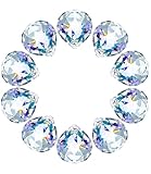 10 Stück Kristalle zum Aufhängen, 30mm Kristallkugel, Kristall Prisma aus Glas, Sonnenfänger Kristall, Hängende Kristalle Prismen für Fenster, Kronleuchter Anhänger, Geschenk, Weihnachten, Clear