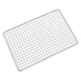 Grillmatten, 50x20cm Gitter BBQ Grillmatte Gitter Grillmatte Rutschfest Backmatte Grillen Mesh antihaftbeschichtet zum Grillen von Fleisch, Gemüse, Kochen, Backen, Grillen und Backen