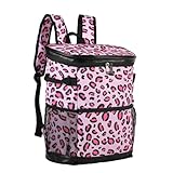 Picknick-Rucksack – 37,8/33/8,9 cm Lunchtasche für Herren, doppelte Picknicktasche mit Griff, Outdoor-Eisbeutel, wasserdichte Oxford-Tuch-Lunch-Tasche, tragbarer ergonomischer Camping-Rucksack für